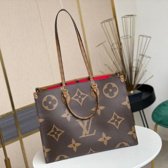 Louis Vuitton Monogram Reverse Canvas GM/Large OnTheGo Tote Bag - Picture 4 of 9